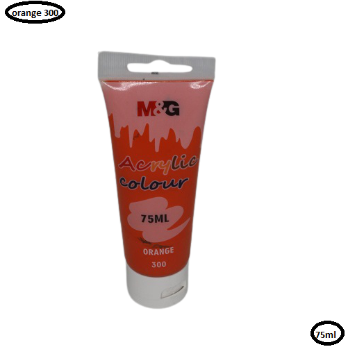 M&G Acrylic Colour Tube Orange (300) 75 ML No: APLN6598