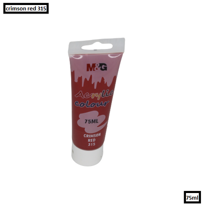 M&G Acrylic Colour Tube Crimson Red (315) 75 ML No: APLN6598