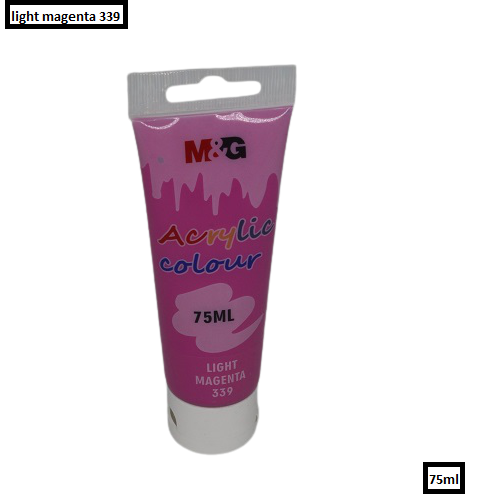 M&G Acrylic Colour Tube Light Magenta (339) 75 ML No: APLN6598