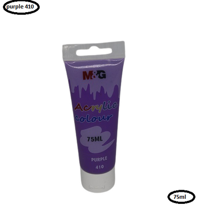 M&G Acrylic Colour Tube Purple (410) 75 ML No: APLN6598