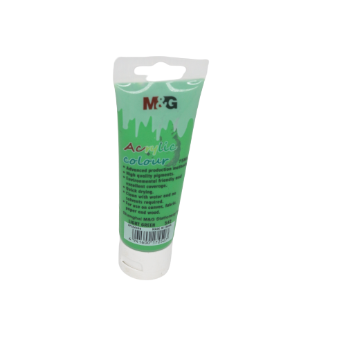 M&G Acrylic Colour Tube Light Green (542) 75 ML No: APLN6598