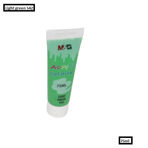 M&G Acrylic Colour Tube Light Green (542) 75 ML No: APLN6598