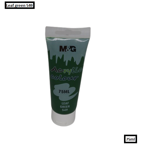 M&G Acrylic Colour Tube Leaf Green (549) 75 ML No: APLN6598