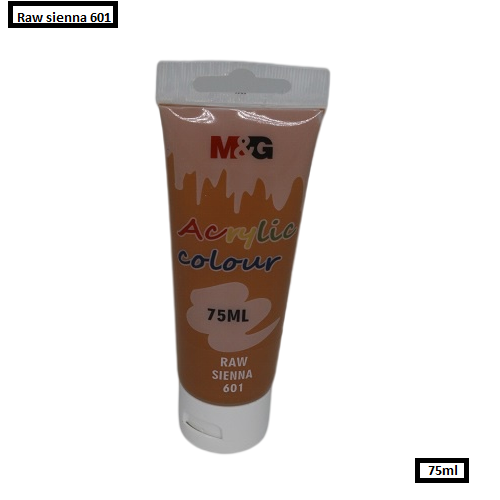 M&G Acrylic Colour Tube Raw Sienna (601) 75 ML No: APLN6598