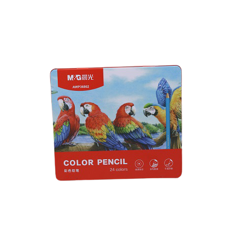 M&G Chenguang color pencils in Metal box - 24colors - No:AWP36862