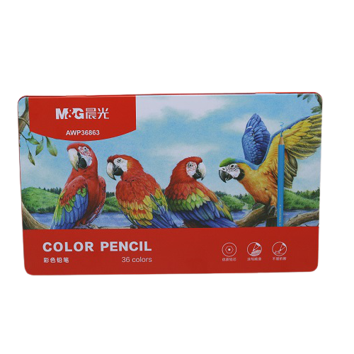 M&G Chenguang Color Pencils In Metal Box - 36colors - No:AWP36863