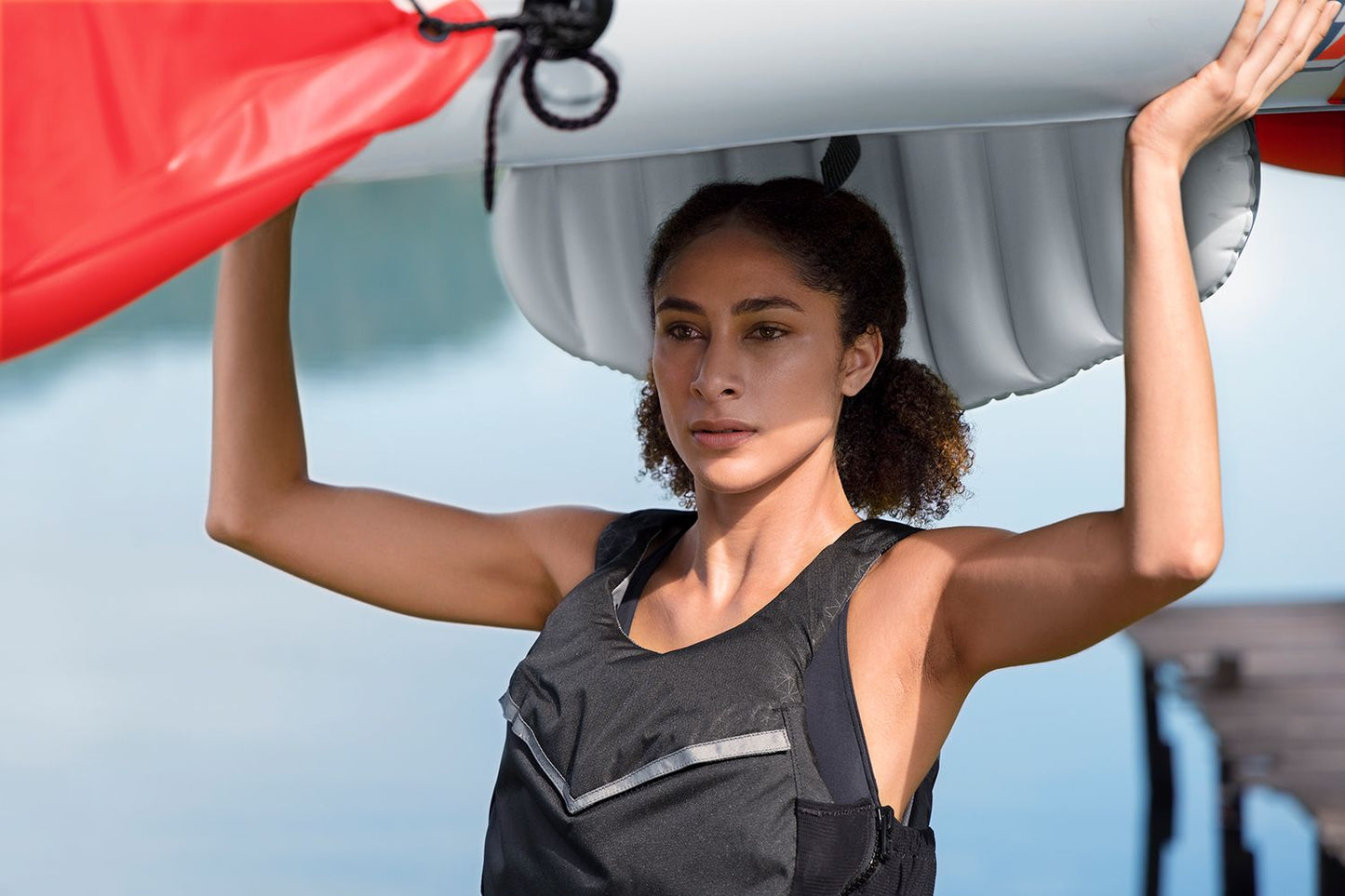 طقم كاياك بيست واي هيدرو فورس رابيد X1 بمقعد واحد - 290 × 91 × 42 سم - رقم: 65176