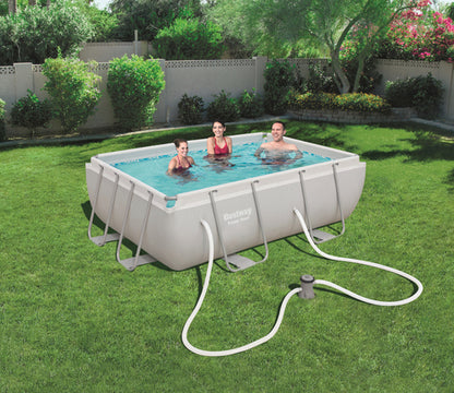 Power Steel 2.82m x 1.96m x 84cm Rectangular Pool Set