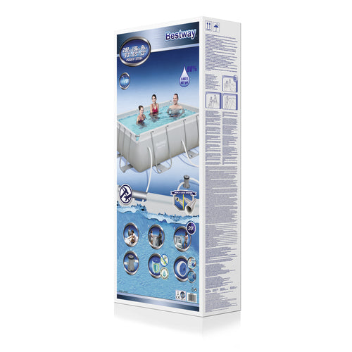 Power Steel 2.82m x 1.96m x 84cm Rectangular Pool Set