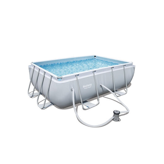 Power Steel 2.82m x 1.96m x 84cm Rectangular Pool Set