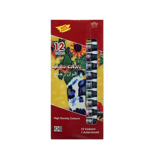 Opeth Glass Colors 12 Tubes X 6 Ml With Artist Brush - No:X3068
