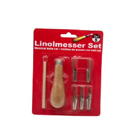 طقم من 5 سكاكين تقطيع الخشب مع مقبض رقم SMF-87