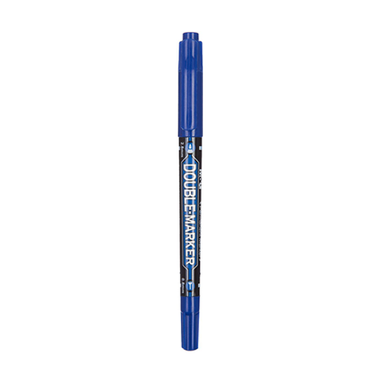 Double Permanent Marker M&G 2 Head-Blue