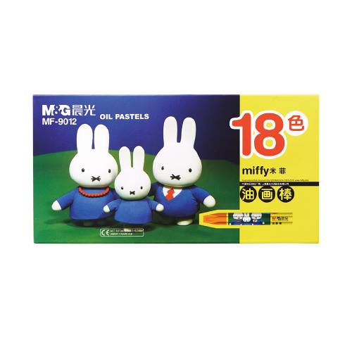 ألوان باستيل زيتية - إم آند جي - 18 لونًا - رقم 9012 