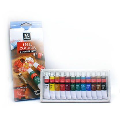 ألوان زيتية فنية 12 لونًا