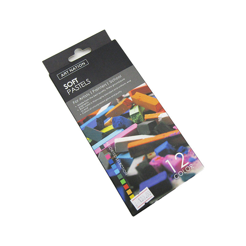 مجموعة ألوان باستيل ناعمة من آرت نيشن، ١٢ قطعة، مصنوعة من مواد متينة - رقم المنتج: SOP1210RC