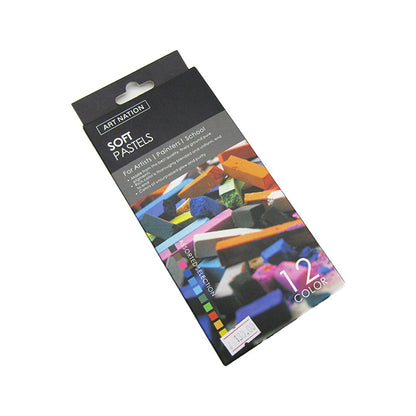 مجموعة ألوان باستيل ناعمة من آرت نيشن، ١٢ قطعة، مصنوعة من مواد متينة - رقم المنتج: SOP1210RC