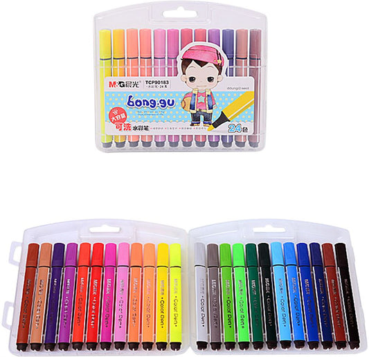 أقلام تلوين - إم آند جي - 24 لونًا - رقم 90183