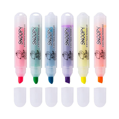M&G Set of 6 SNOOPY Small Highlighter - No.22505