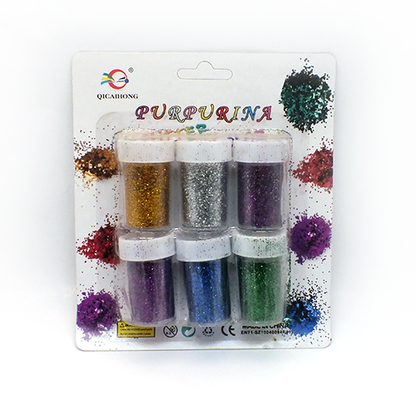 عبوة من البريق - 6 ألوان - رقم 988/2253