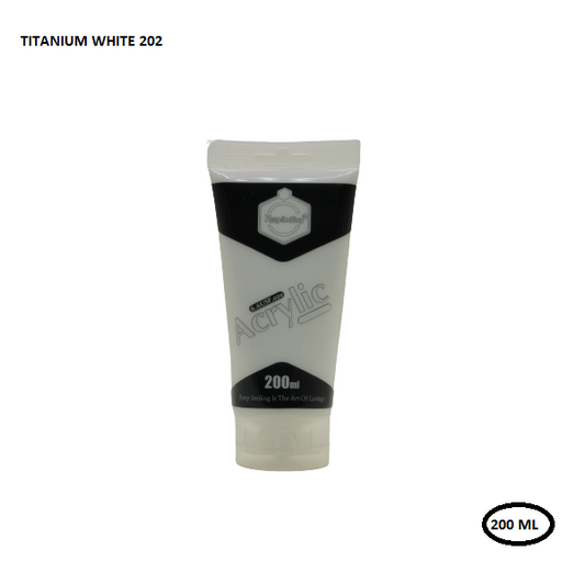 Keep Smiling Acrylic Paint Titanium White 200ml No.202