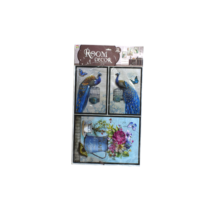 7D wall sticker Room decor - 3pcs