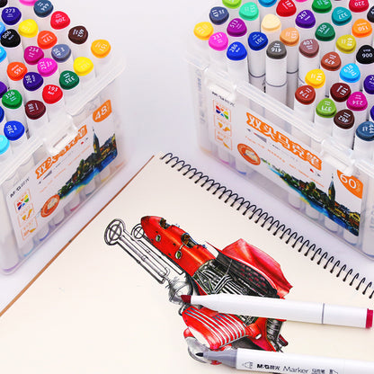 M&G Chenguang Double-headed Marker Set 24 Colors 1.0mm-5.0mm - No:APMV0901