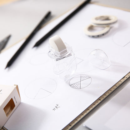 M&G Transparent Rubber Material Rotating Pencil Sharpener - No:APSN1247