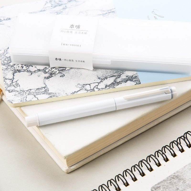 M&G Fountain Metal Pen Classic - White - No:AFPY5606