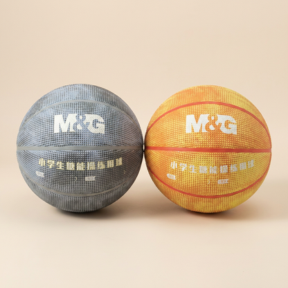 M&G Morning Light size-5 rubber basketball studio packshot