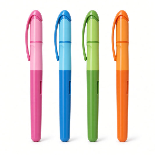 M&G Chenguang Handy Fountain Pen – Classic Refillable Fountain Pen with Cap & Comfortable Grip – Assorted Colors - 1pcs - No: AFPV4371