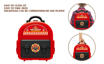 لعبة أطفال، ديكور منزلي ومكتبي، نموذج سيارة إطفاء من سبيكة معدنية - 37 قطعة - رقم: 660A333