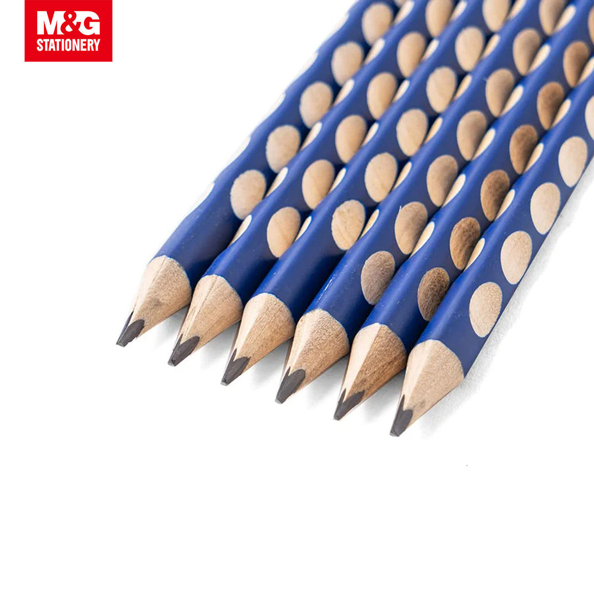 M&G Chenguang umbo Triangular Grooved Pencil (HB) Ergonomic Hole Design Pencil Grip Practicing for School Students, Beginners HB- 1pcs - No: AWPQ4907
