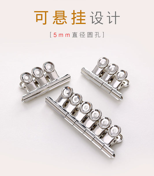 M&G Chenguang Bill Clip round Ticket Clip Note Clip Butterfly- 6pcs - 38mm - No:ABS92642
