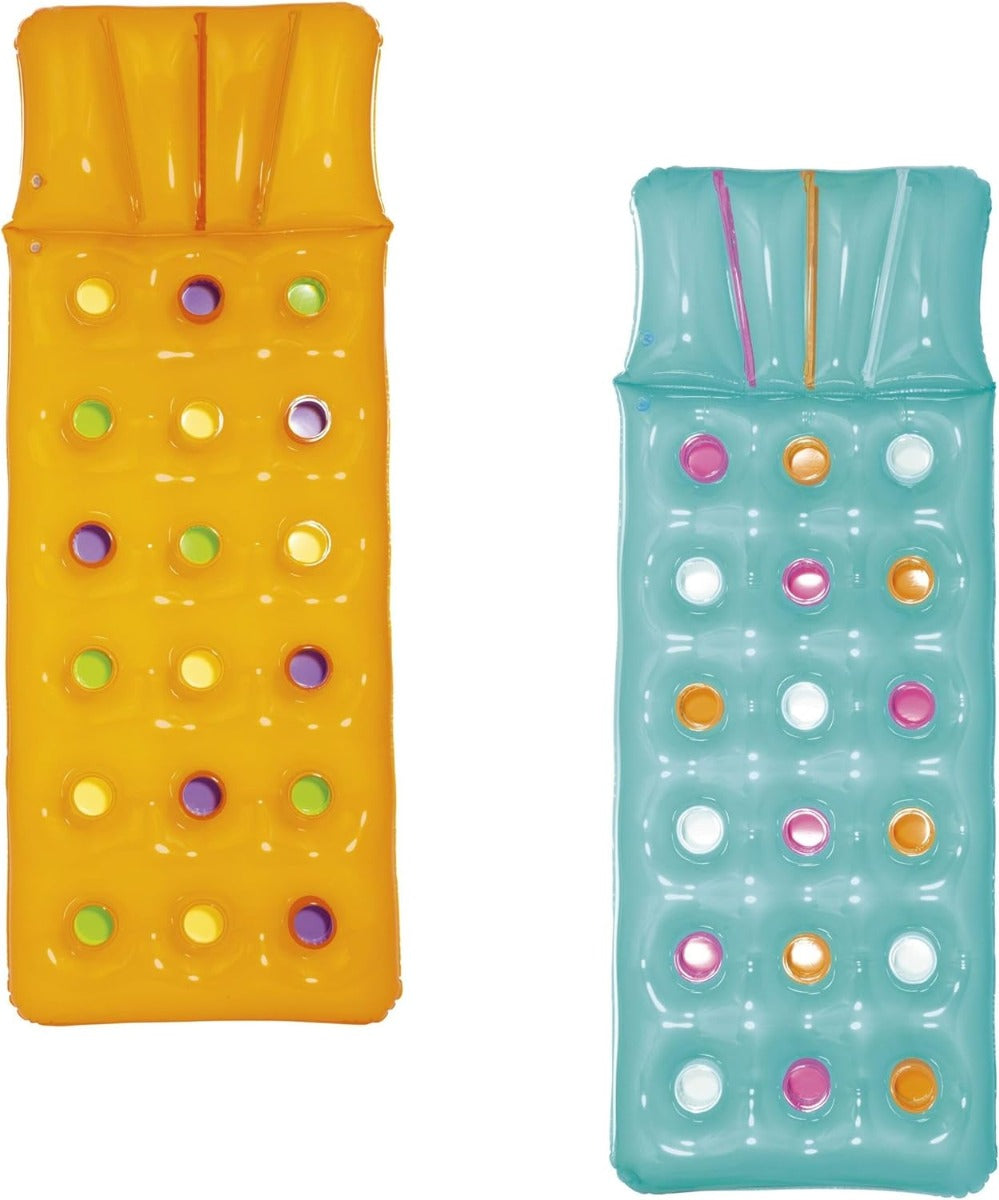 Bestway Summer Colors Floating Mat inflatable mattress with a pillow 188x71cm - No:43014