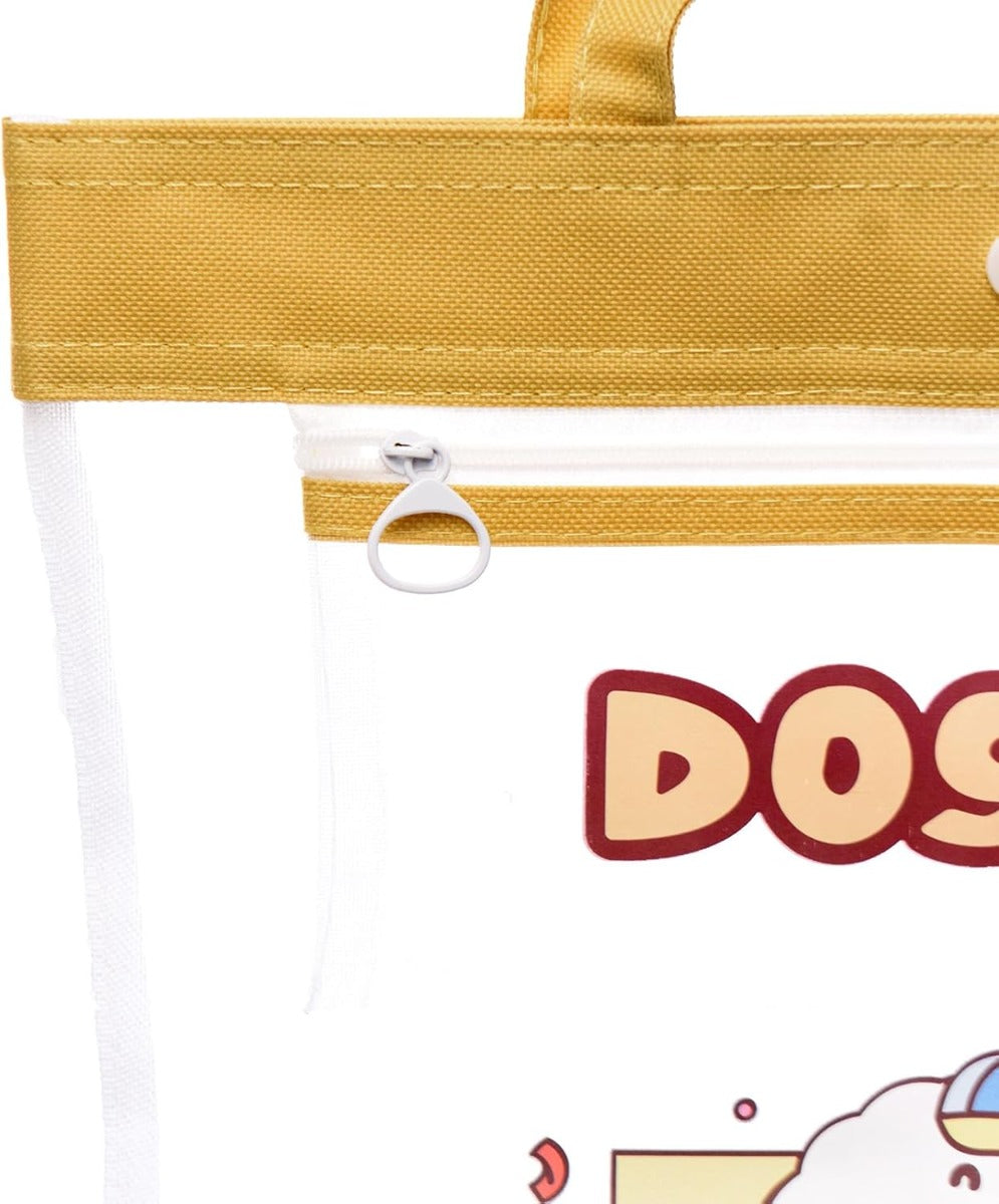 Transparent Bag With Handle And Pencil Case - NO: 9155A4 M M34