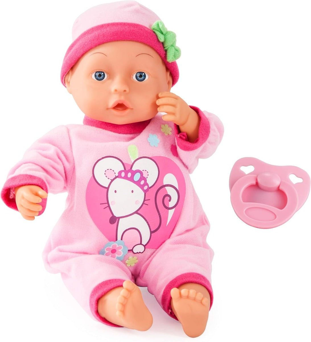 عربة أطفال تفاعلية من باير ديزاين، لون وردي، 33 سم - رقم: 93363AB