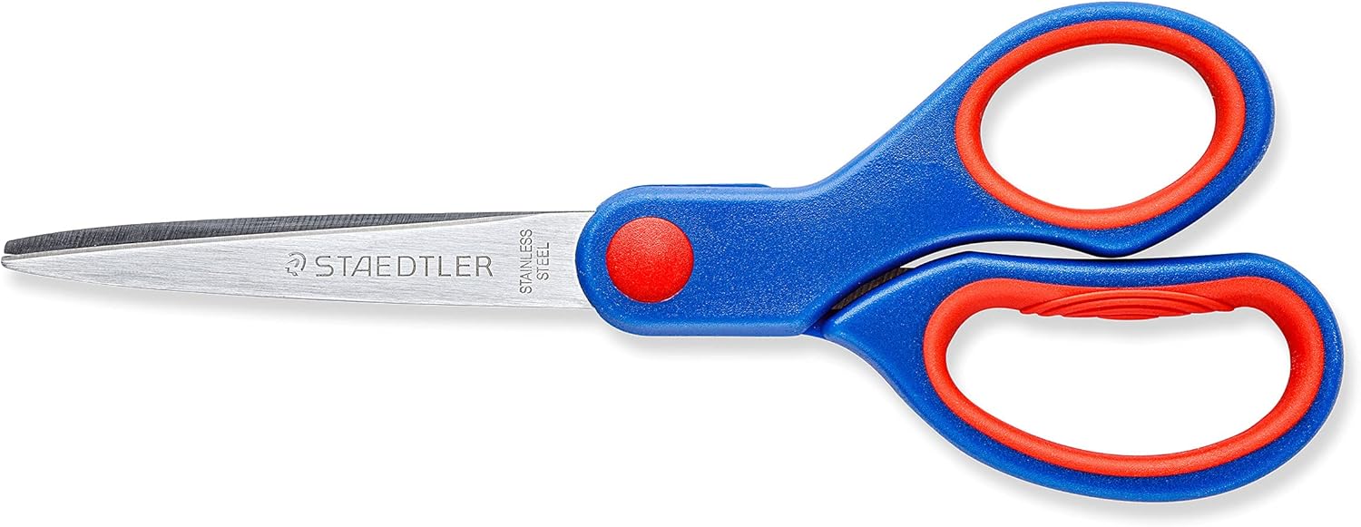 Staedtler Stainless Steel Scissors 17 cm - For Home, Office, School - Multi Color - view 3