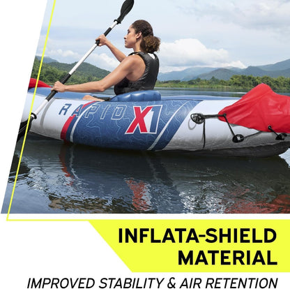طقم كاياك بيست واي هيدرو فورس رابيد X1 بمقعد واحد - 290 × 91 × 42 سم - رقم: 65176