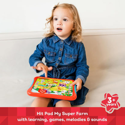 Educational Toddler Hit Pad - My Super Farm Spark Imagination with Animals & Farm Scenes