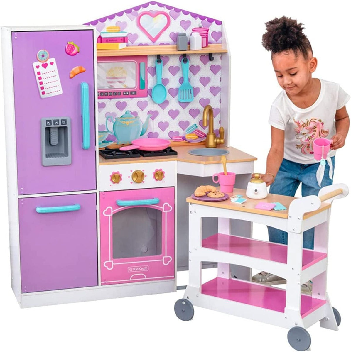 عربة وجبات خفيفة حلوة ومطبخ لعب من كيد كرافت - رقم: 20061