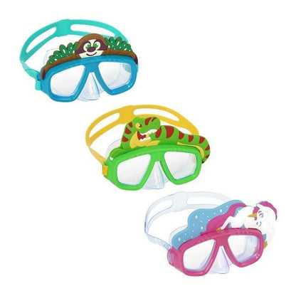 قناع غطس للسباحة من بيست واي هيدرو، مصنوع من البولي كربونات، ألوان متنوعة، للأطفال - رقم: 22064