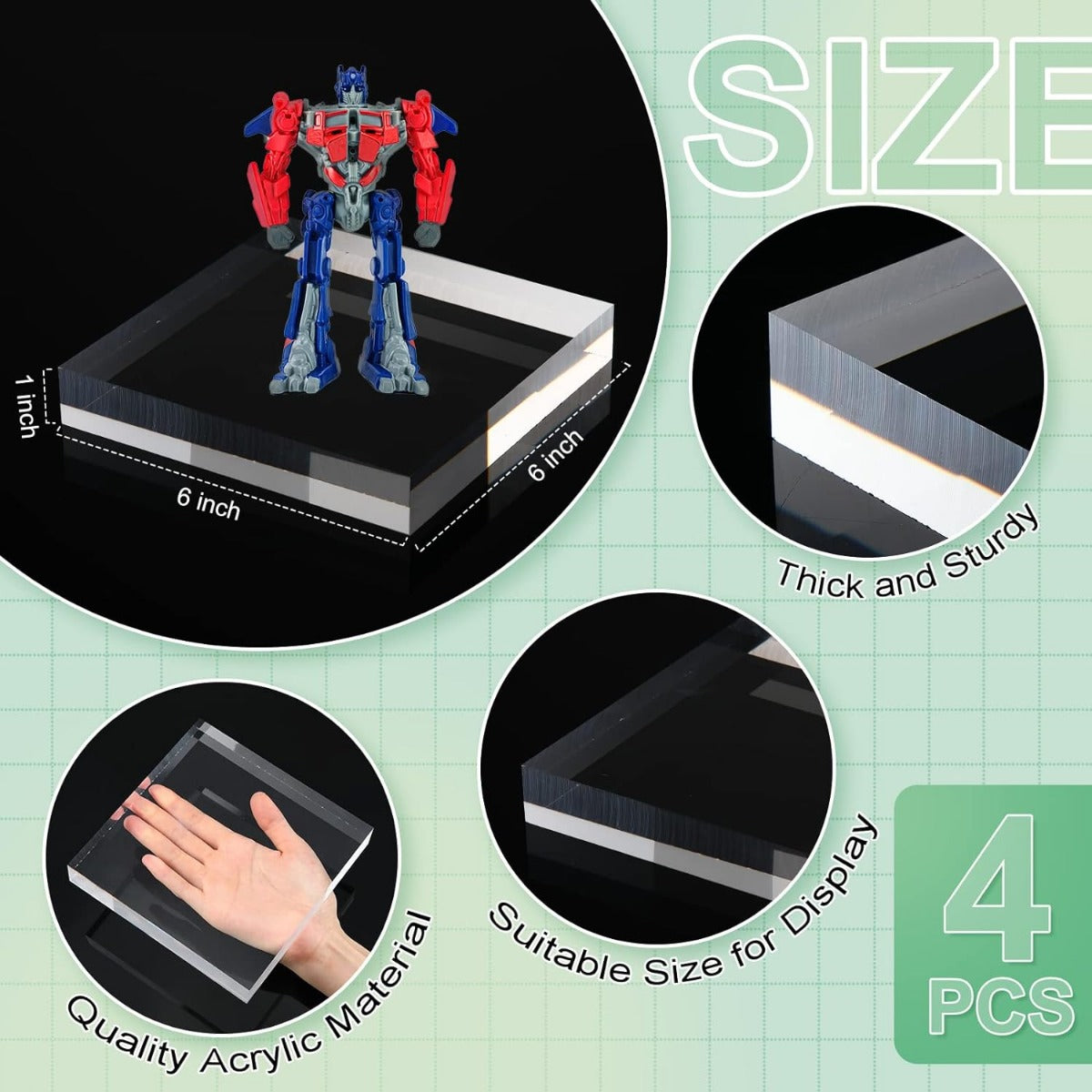 Acrylic Square Display