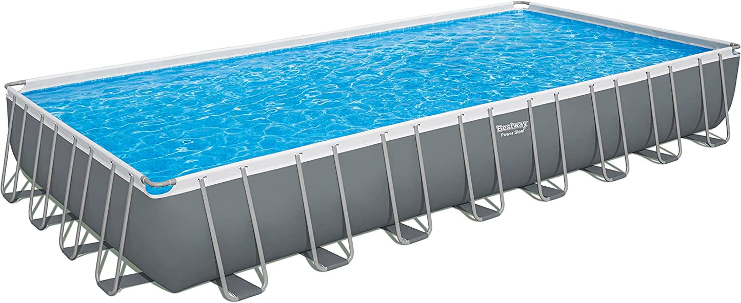 Bestway Power Steel pool 9.56m x 4.88m x 1.32m Rectangular Pool Set - No:56623