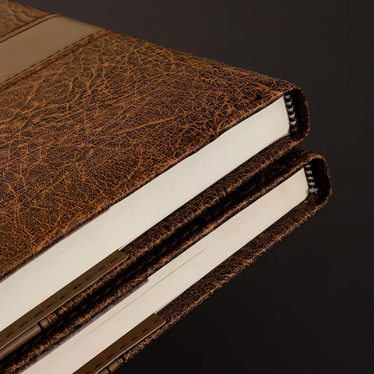 M&G Chenguang Lined Journal Notebook, 310 Pages Leather Hardcover Notebook - No:APY1FK78