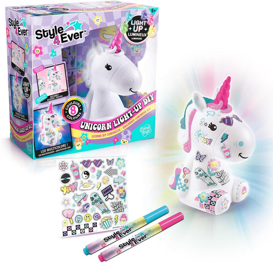 ألعاب القناة - النمط 4 إيفر-يونيكورن ضوء يمكنك صنعه بنفسك للتزيين - إصدار لهواة الجمع