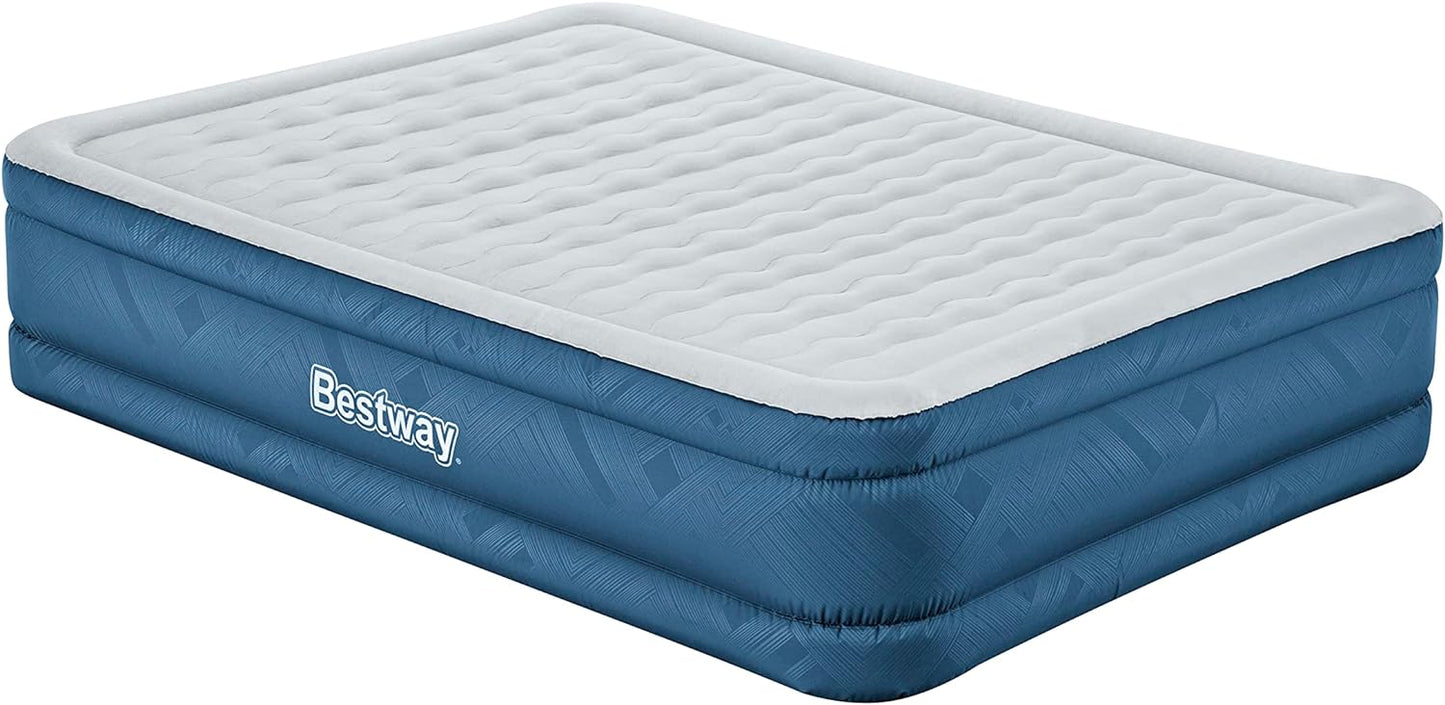 Bestway Luxury Queen AirBed Complete with Built in AC Pump 203x152x46 - No:69075