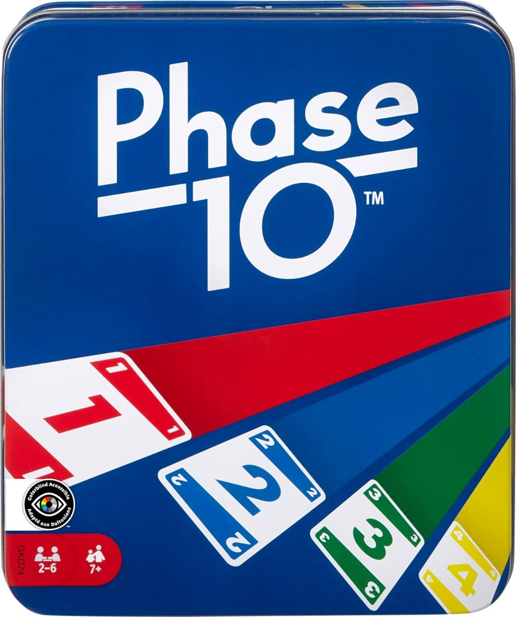 Mattel Games Phase 10 Card with 108 Cards, Makes a Great Gift for Kids +7 age - No:305HSZ
