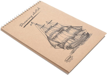Yassin Craft Sketchbook, 40 Sheets B5 Wire-Bound 120gsm