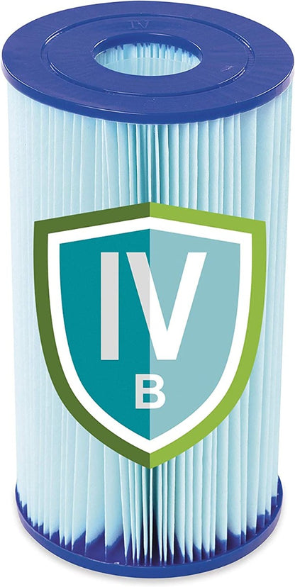 مجموعة حمام سباحة بيضاوي الشكل من الفولاذ المقاوم للصدأ من بيست واي، مقاس 610×366×122 سم - رقم: 56719